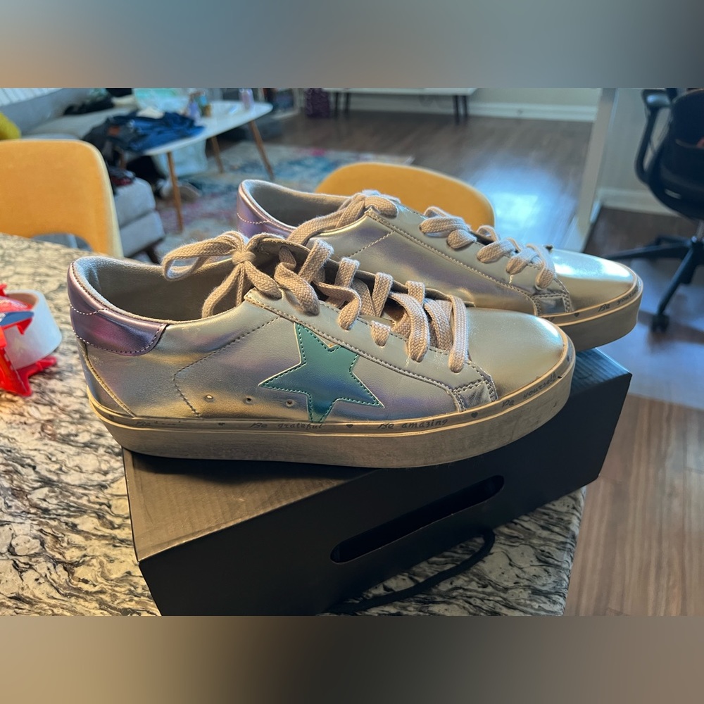 Shu Shop Metallic Star Shoes size 9